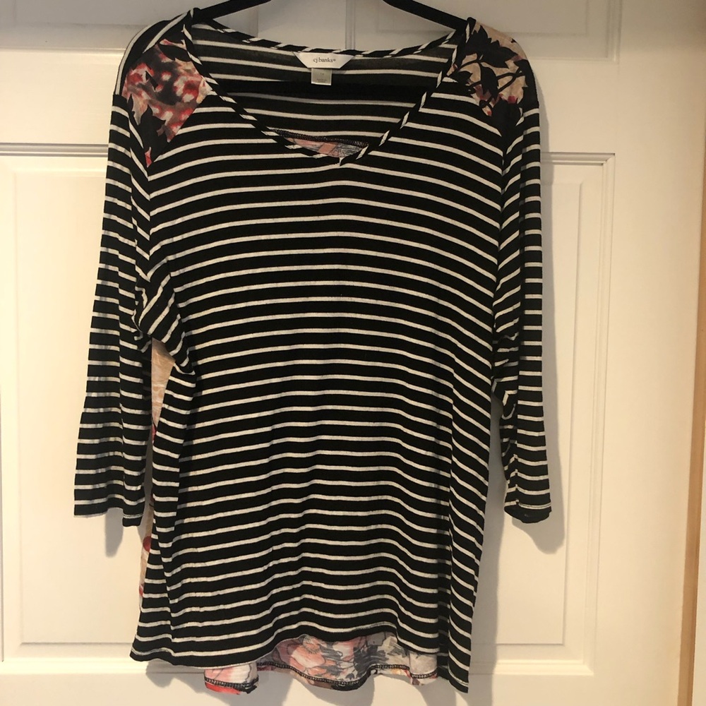 Mixed Print Casual Blouse